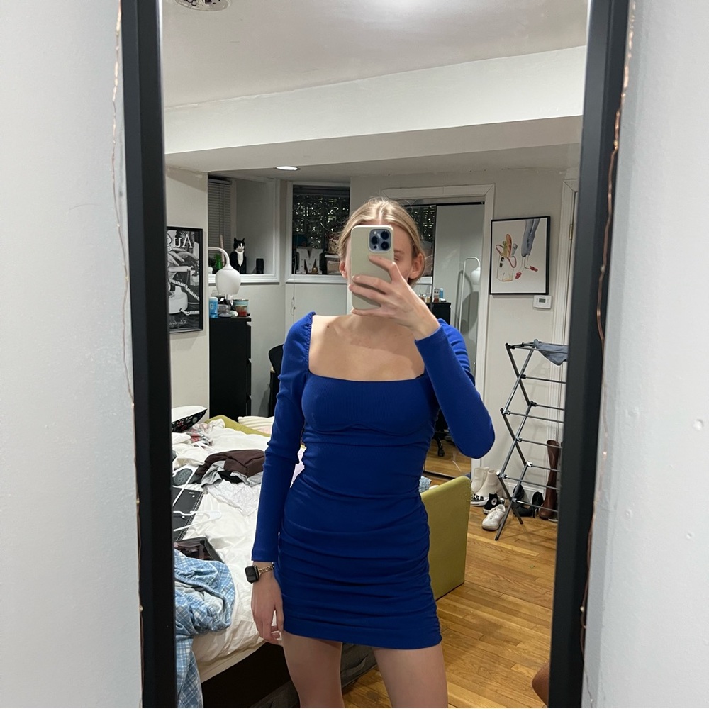 Blue Princess Polly Mini Dress
